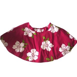 •Hollister• Pink Hibiscus circle skirt